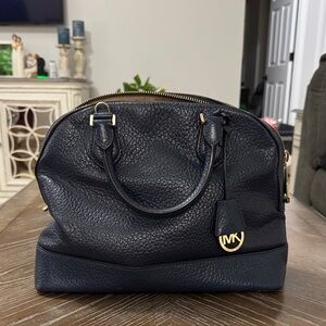 Michael Kors Blue Pebble Leather Handbag